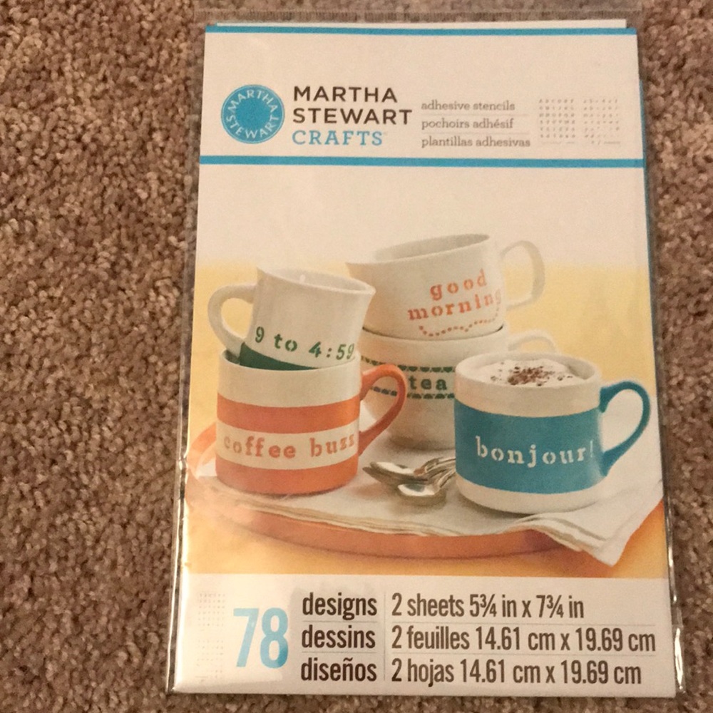 Crafting Adhesive Stencils- Martha Stewart